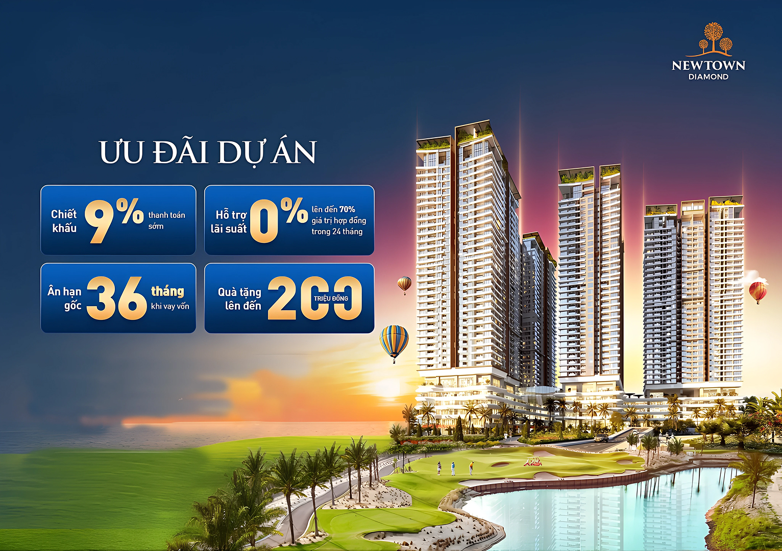 chính sách bán hàng dự án căn hộ newtown diamond