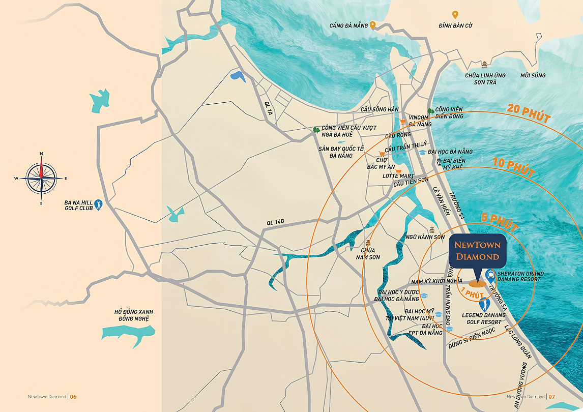 vị trí dự án căn hộ newtown diamond