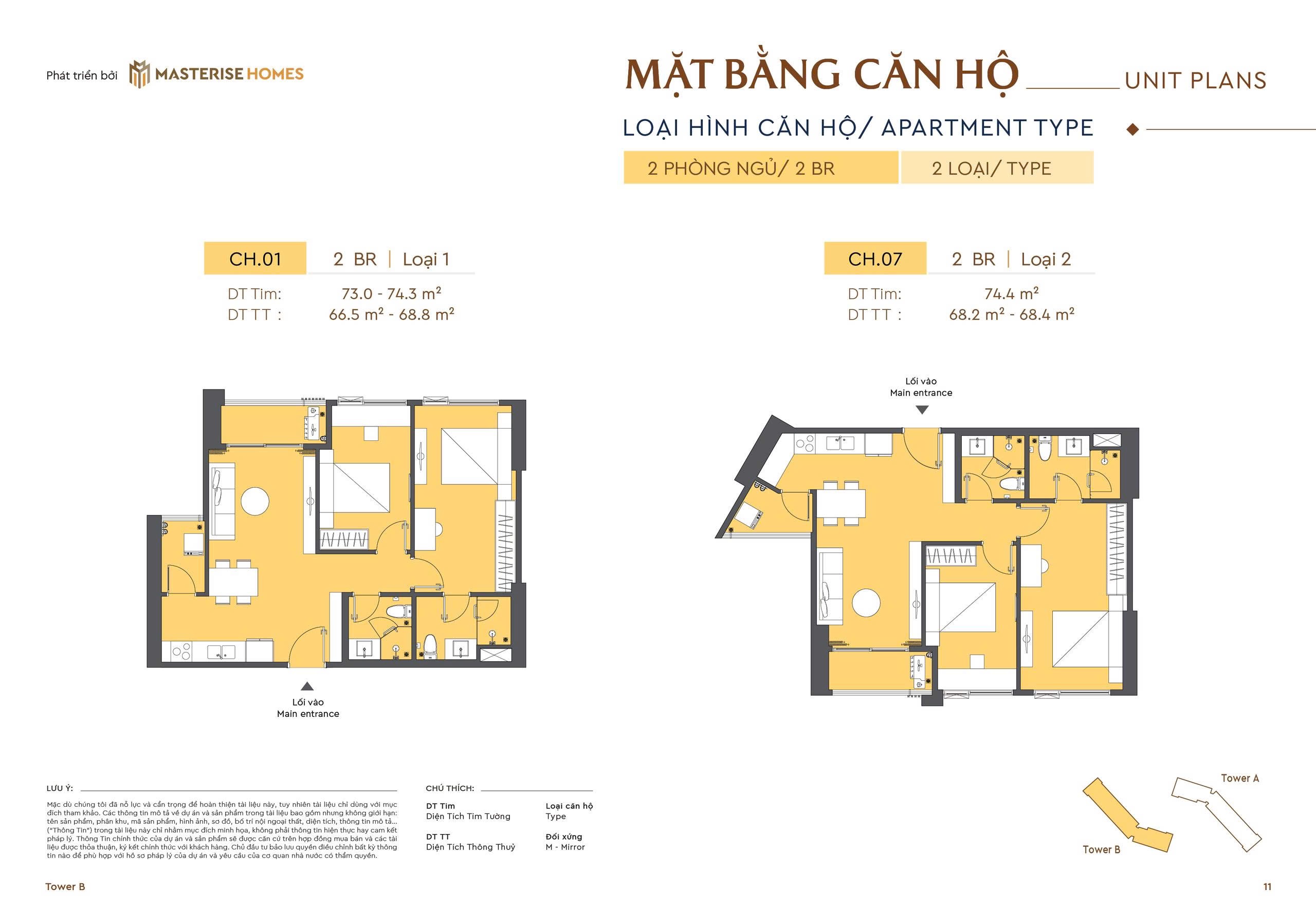 mặt bằng căn hộ masteri rivera đà nẵng
