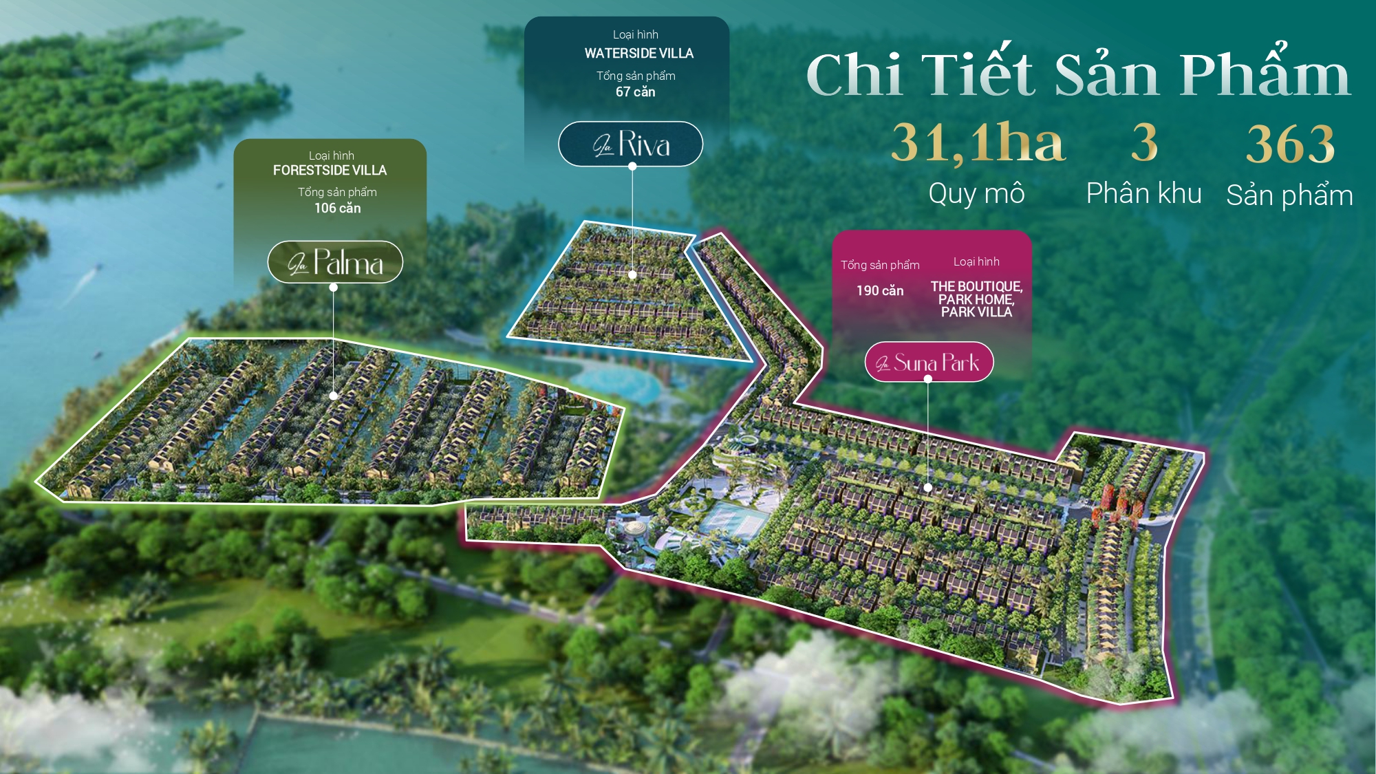 mặt bằng tổng thể dự án casamia cồn tiến hội an