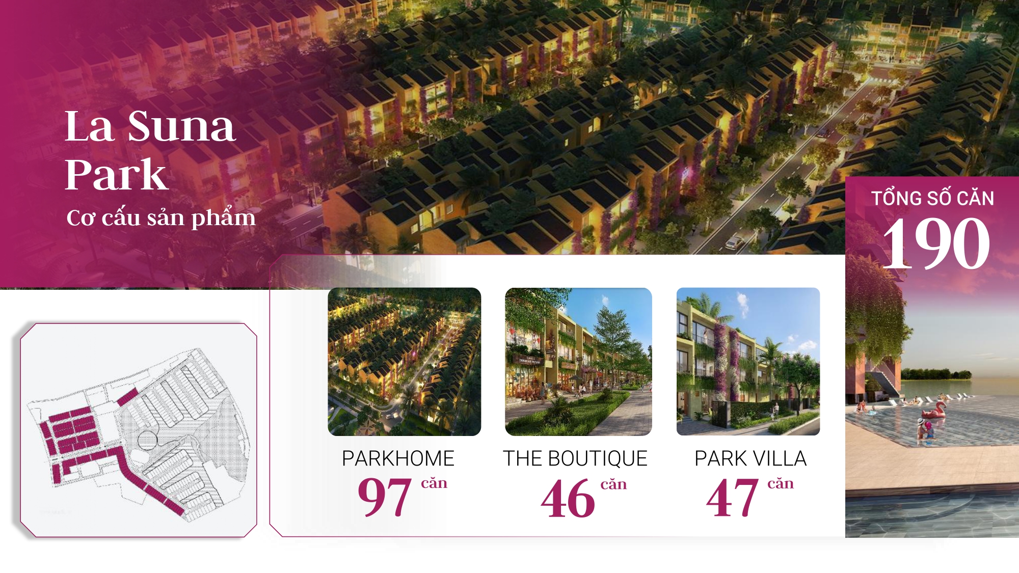 phân khu la suna park dự án casamia cồn tiến hội an